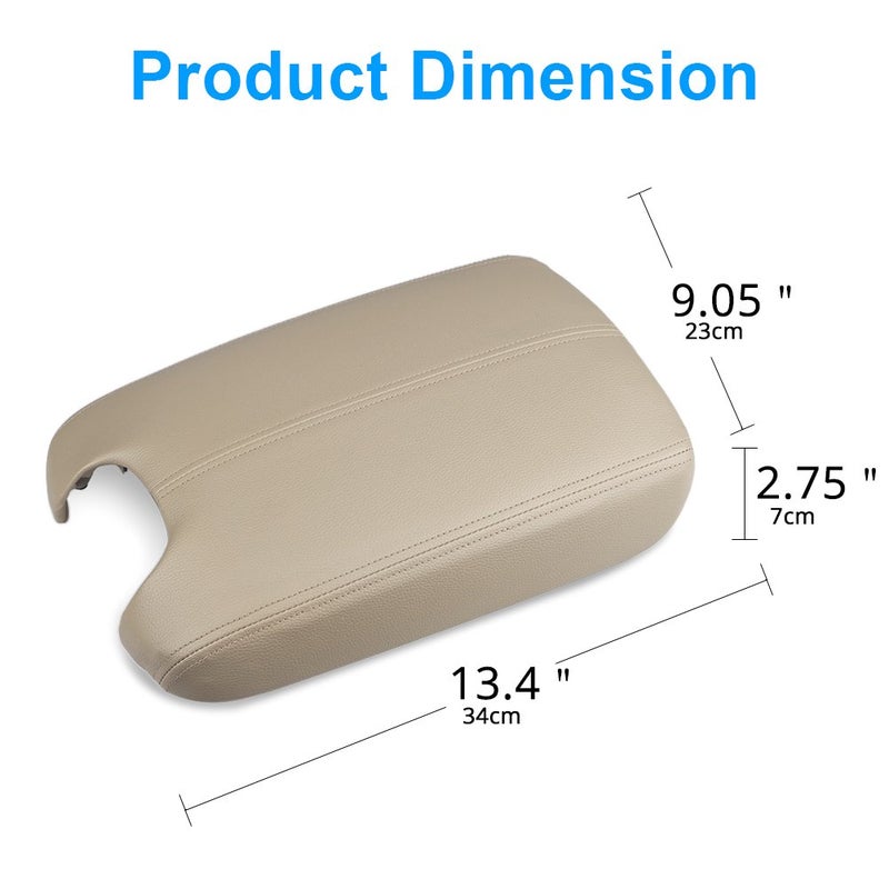 VANJING Compatible with Honda Accord Center Console Lid Armrest Replacement Cover 2008 2009 2010 2011 2012 - Image 3